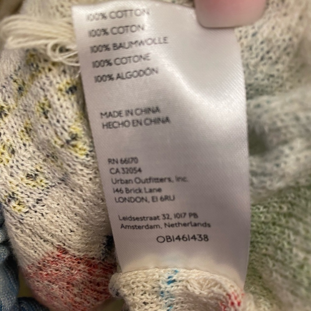 NWOT Anthropologie Boho Patchwork Knit Top - Picture 9 of 9